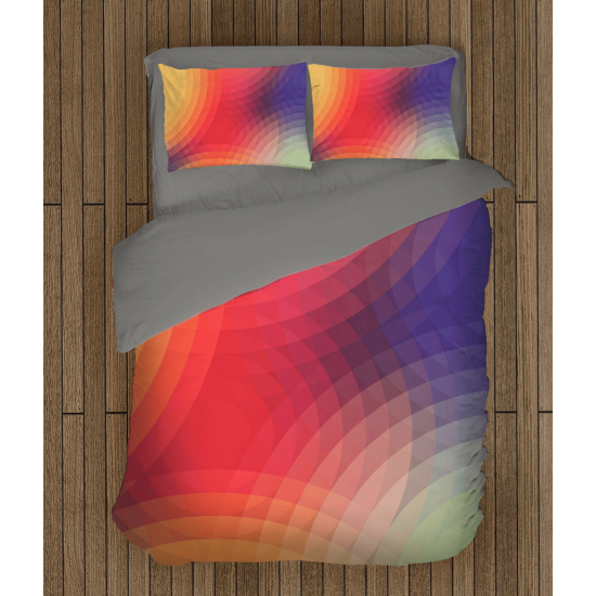 3D ložní soupravy s přikrývkou - Colorful Cyrcles