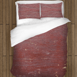 Povlečení s přikrývkou - Wood in Burgundy