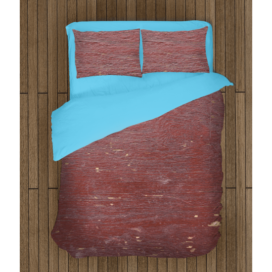 Povlečení s přikrývkou - Wood in Burgundy