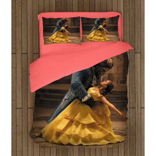 Ložní soupravy s přikrývkou - Beauty and The Beast Dance