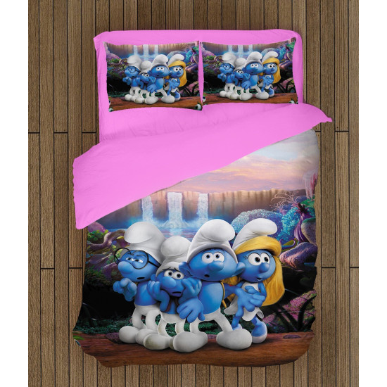 Povlečení s přikrývkou - Smurfs