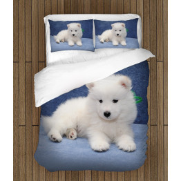 Povlečení s přikrývkou - Baby Samoyed