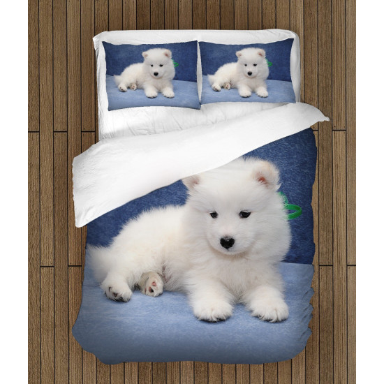 Povlečení s přikrývkou - Baby Samoyed