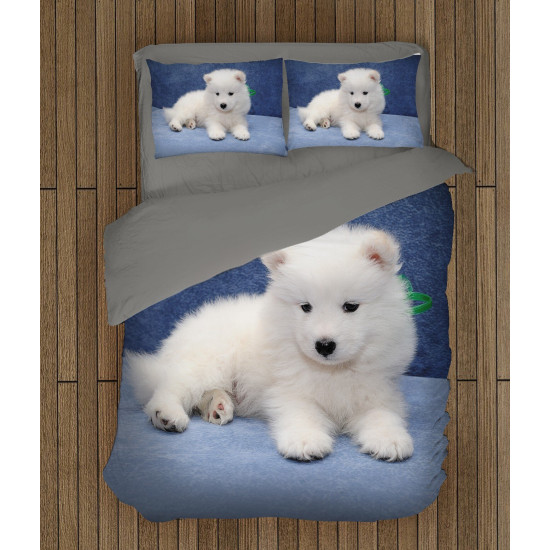 Povlečení s přikrývkou - Baby Samoyed