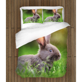 Povlečení s přikrývkou - Rabbit in the Grass