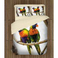 Přikrývka - Colorful Parrots