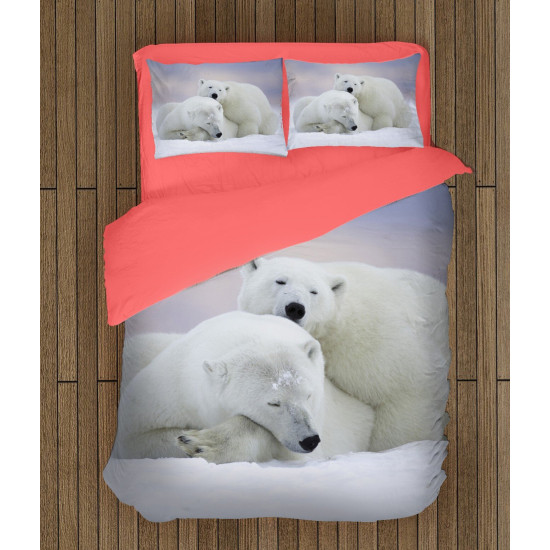 Povlečení s přikrývkou - White Bears