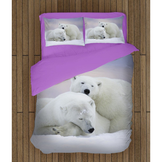 Povlečení s přikrývkou - White Bears