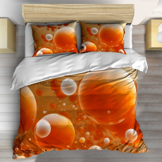 Oranžové povlečení - Orange bubbles