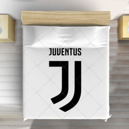 Bílý přehoz na postel - Juventus logo