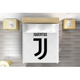 Bílý přehoz na postel - Juventus logo