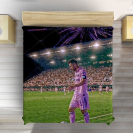 Luxusní přehoz na postel - Messi fireworks