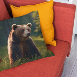 Polštář 45x45 - Bear in forest