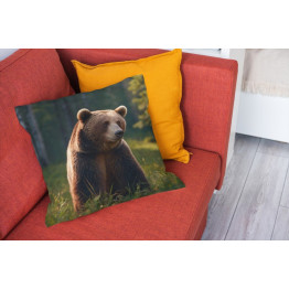 Polštář 45x45 - Bear in forest