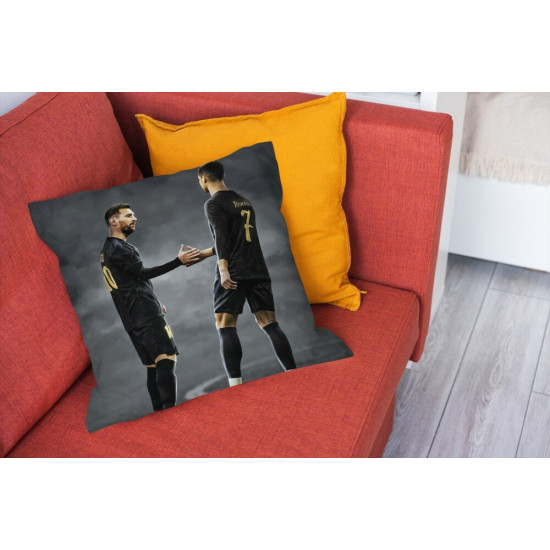 Polštář dekorační - Messi Ronaldo
