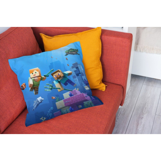 Dekorační polštář - Minecraft sea action