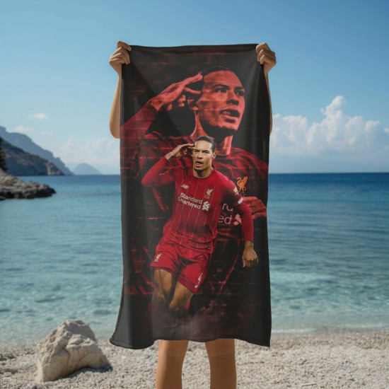 Osuška na pláž fotbal - Van Dijk Liverpool