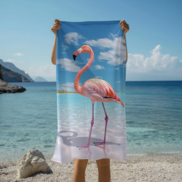 Plážová osuška - Flamingo