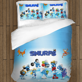Šmoulové povlečení na postel - The Smurfs