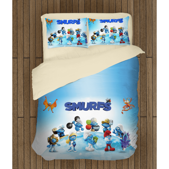 Šmoulové povlečení na postel - The Smurfs