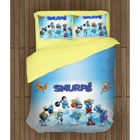 Šmoulové povlečení na postel - The Smurfs