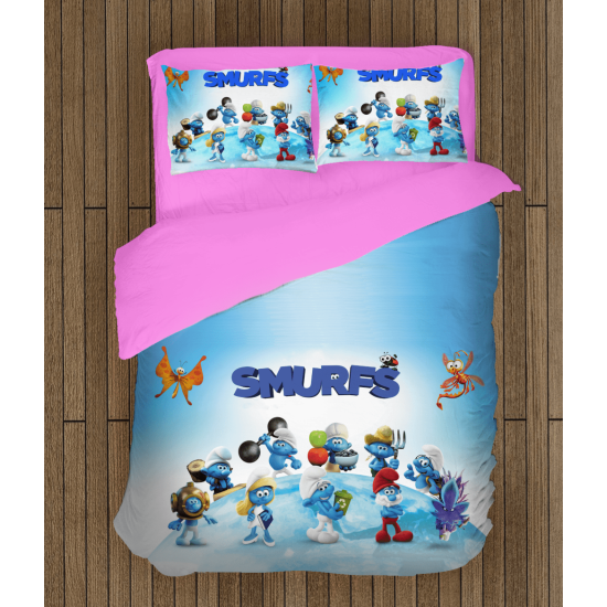 Šmoulové povlečení na postel - The Smurfs