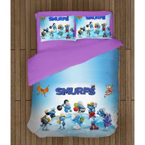Šmoulové povlečení na postel - The Smurfs