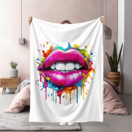 Teplá deka - Art Lips