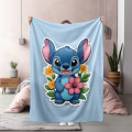 Měkká modrá deka - Baby Stich 