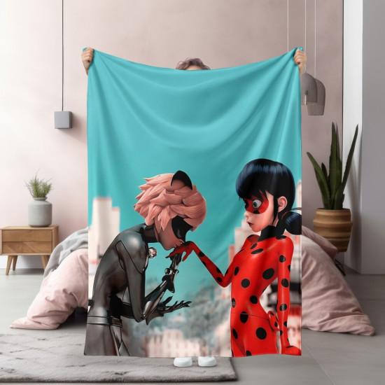 Deka Kouzelná Beruška a Černý kocour - Ladybug