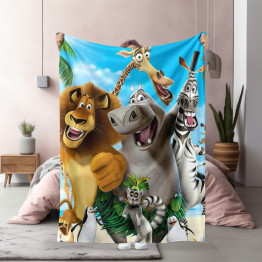 Teplá dětská deka - The Penguins of Madagascar