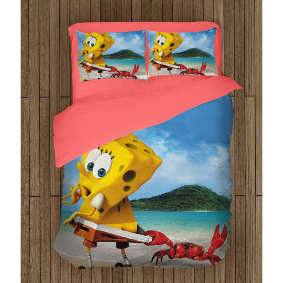 Dětské povlečení - Sponge Bob On The Beach