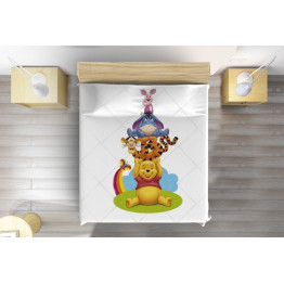 Luxusní přehoz na postel Medvídek Pú - Winnie the Pooh