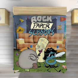 Přehoz přes postel - Rock, paper, scissors