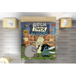 Přehoz přes postel - Rock, paper, scissors