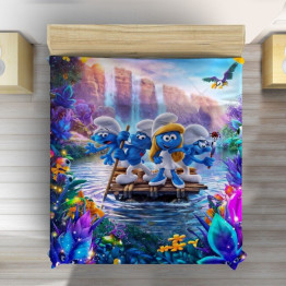 Přehoz na postel pro děti - The Smurfs