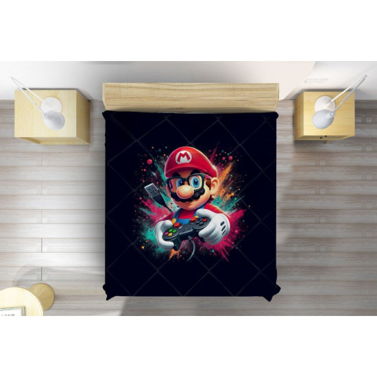 Přehoz na postel gamer - Super Mario
