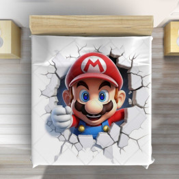 Luxusní dětský přehoz na postel - Super Mario