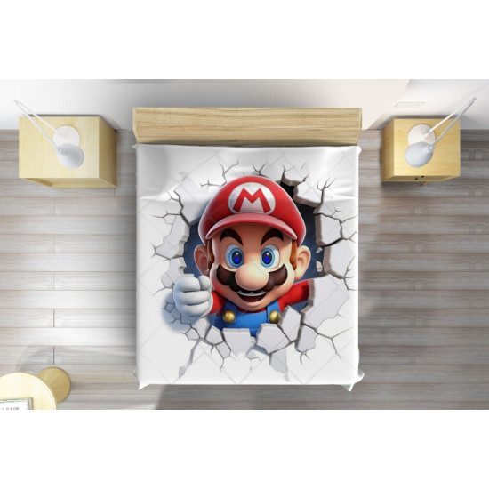 Luxusní dětský přehoz na postel - Super Mario