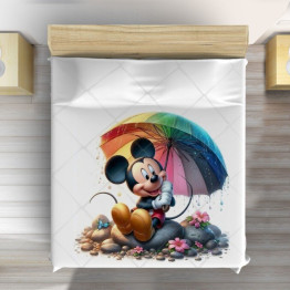 Luxusní přehoz na postel - Mickey Mouse Umbrella