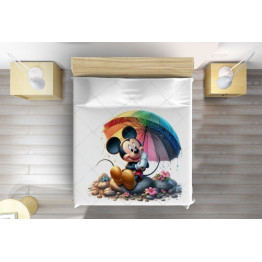 Luxusní přehoz na postel - Mickey Mouse Umbrella