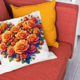 Dekorativní polštář - Orange Roses