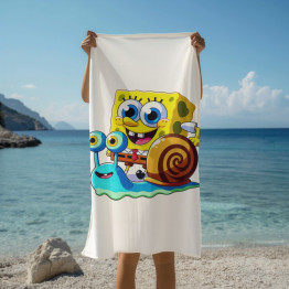 Osuška na pláž - baby SpongeBob