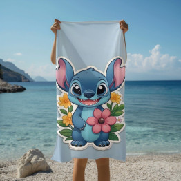 Osuška na pláž - baby Stich