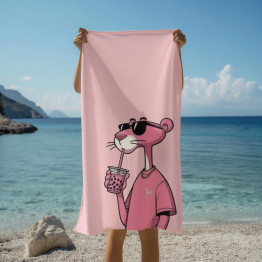 Osuška na pláž - Pink Panter