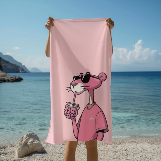 Osuška na pláž - Pink Panter