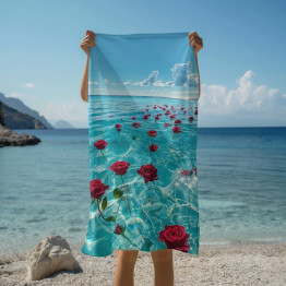 Plážový ručník - Sea roses