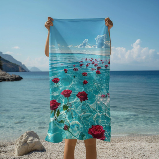 Plážový ručník - Sea roses