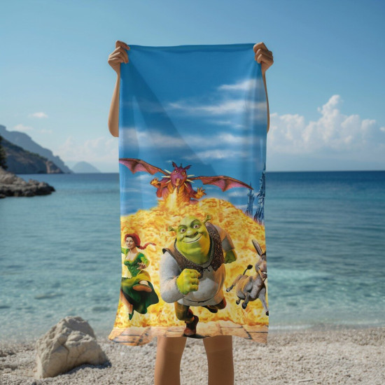 Plážová osuška - Shrek