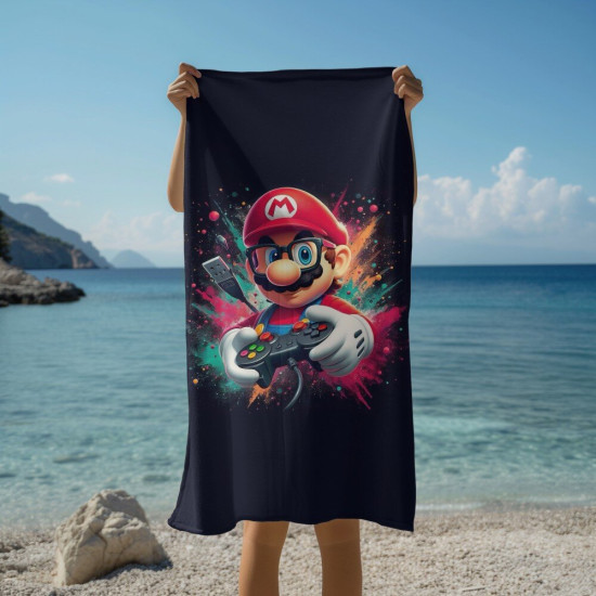 Osuška plážová - Super Mario